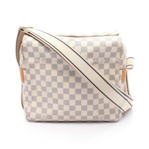 Louis Vuitton Shoulder Bag Naviglio Canvas Leather